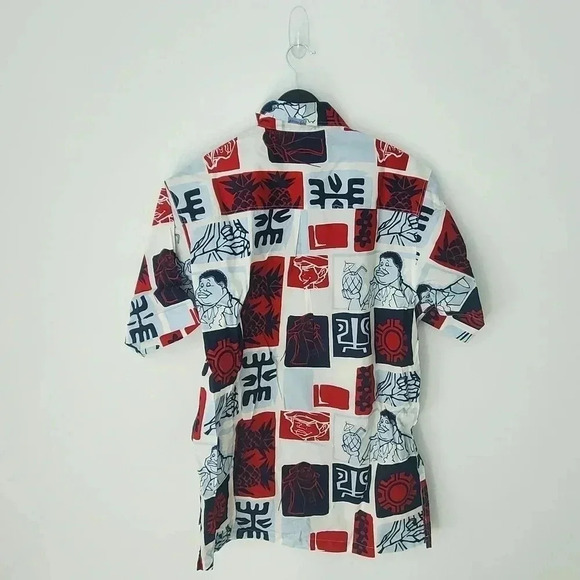 90's Platinum FUBU Fat Albert All Over Print Button Down Shirt - Picture 10 of 12